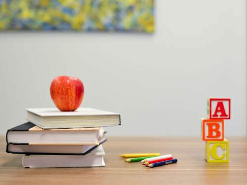 Schüler benötigen Material